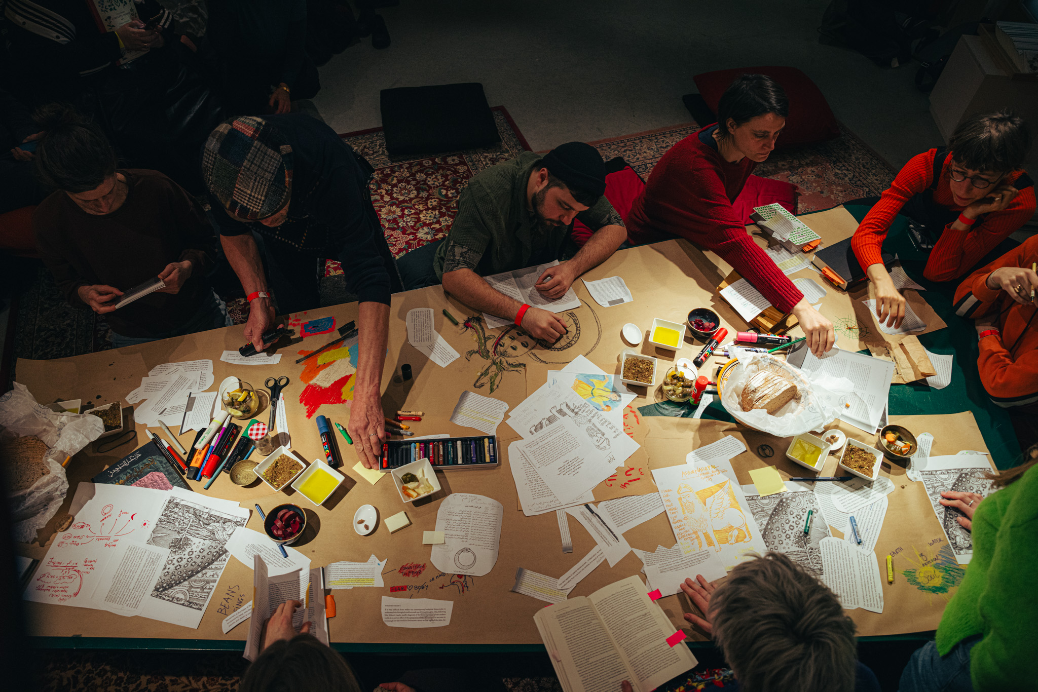 workshop tijdens kiemkracht - deelnemers bundelen hun ideeën