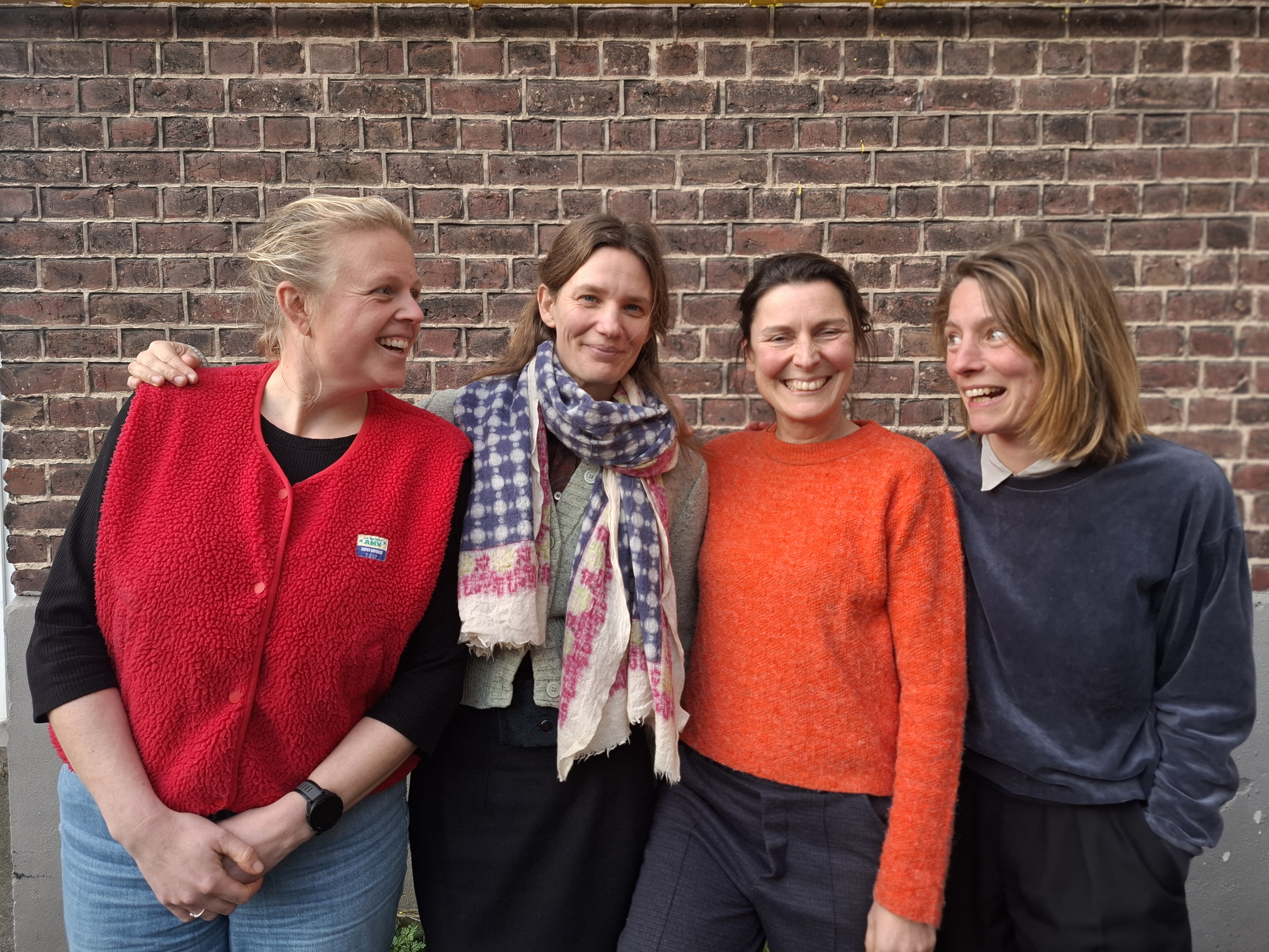 Boerinnen Julie, Heleen, Corazon en Merel