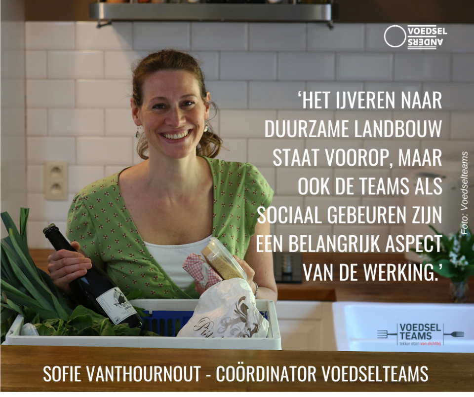 Sofie Vanthournout - coördinator Voedselteams