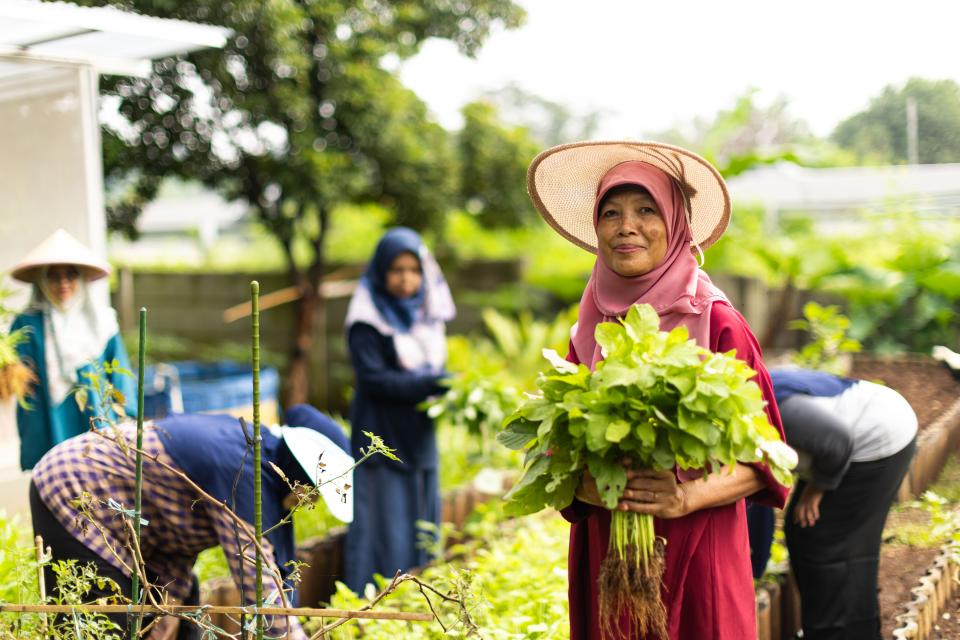 Ratna op Sejahtera boerderij Depok