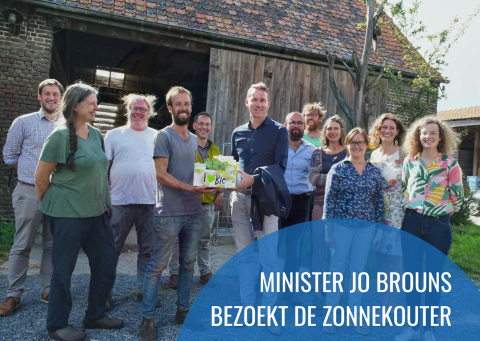 Minister Jo Brouns bezoekt De Zonnekouter