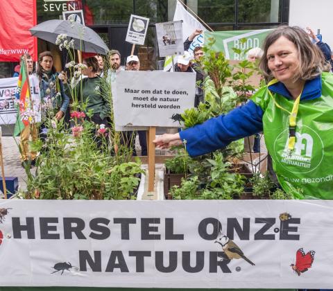 actie natuurherstelwet met 67 middenveldorganisaties 