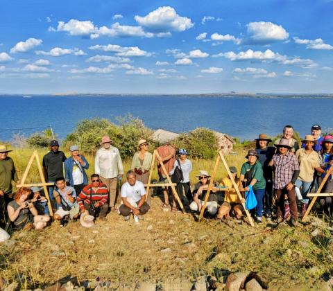Groepsfoto uitwisseling Solidagro en Voedsel Anders in Tanzania