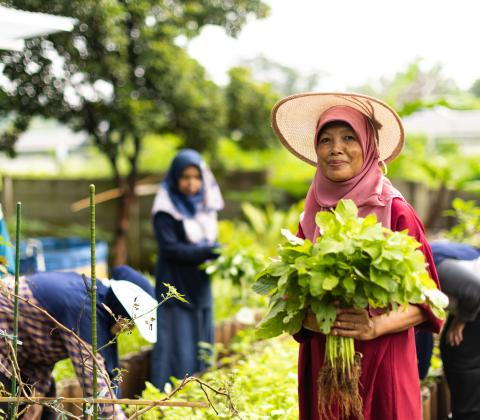 Ratna op Sejahtera boerderij Depok